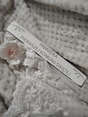 Tabliczka na I Komunię Świętą z HDF 19cm x 2,5cm H393