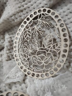 Baza witraż zawieszka na Wielkanoc do makramy 20cm N894