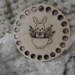 Podstawka pod kubek na Wielkanoc ze sklejki 10cm N889