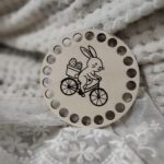 Podstawka pod kubek na Wielkanoc ze sklejki 10cm N891