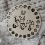 Podstawka pod kubek na Wielkanoc do makramy 10cm N893