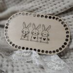 Baza do koszyka na sztućce na Wielkanoc do makramy 22cm N896