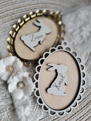 Zawieszka z imieniem na Wielkanoc 10cm x 7cm 15 znaków N898