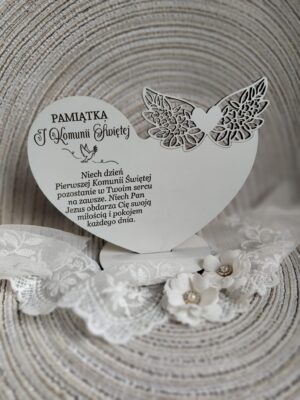 Pamiątka na I Komunię Świętą z HDF 16cm x 12cm H400