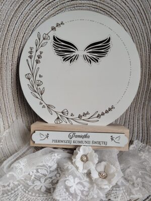 Pamiątka na I Komunię Świętą z HDF 18cm x 20cm H403