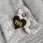 Dodatek scrapka do aniołka z makramy na Komunię 3cm PL2