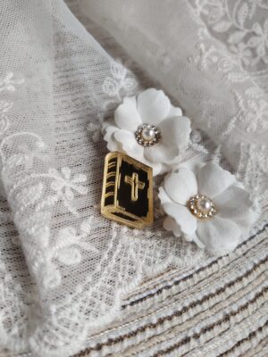 Dodatek scrapka do aniołka z makramy na Komunię 3cm PL3