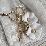 Dodatek scrapka do aniołka z makramy na Komunię 3cm PL5