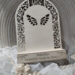 Pamiątka na I Komunię Świętą ze sklejki 15cm x 20cm PK1