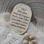 Tabliczka na I Komunię Świętą ze sklejki 10cm x 6cm PK6