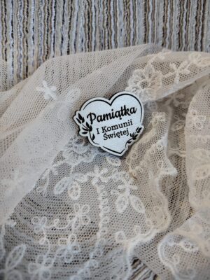 Tabliczka serduszko na I Komunię Świętą z HDF 3cm H420
