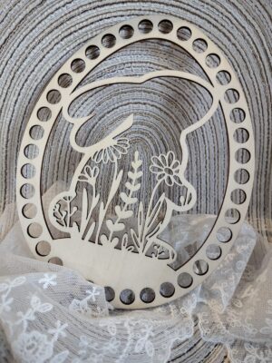 Baza na Wielkanoc do makramy ze sklejki 20cm x 16cm N899