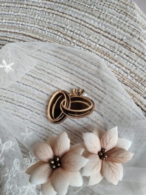 Tabliczka złota na ślub 3,5cm PL25