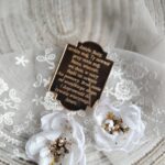 Tabliczka złota do makramy 5,5cm x 4cm PL33