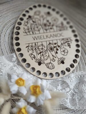 Baza na Wielkanoc do makramy ze sklejki 20cm x 16cm N900