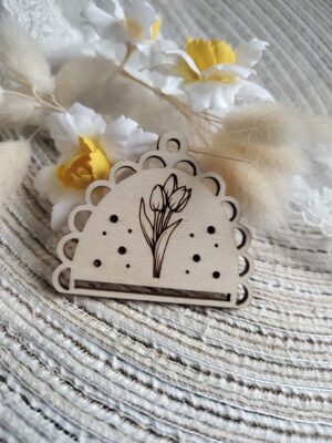 Baza na Wielkanoc do makramy ze sklejki 5,5cm x 4,5cm N905