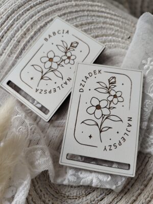 Zakładka do książki na Dzień Babci i Dziadka z HDF 7,5cm x 5cm H385