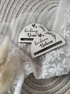 Zakładka do książki na Dzień Babci i Dziadka z HDF 5,5cm x 3cm H382