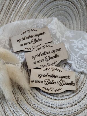 Tabliczka na Dzień Babci i Dziadka ze sklejki 7cm x 4cm DB39