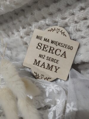 Tabliczka do makramy na dzień Mamy 6,5cm x 5cm DM22