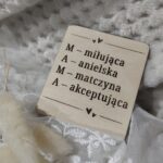 Tabliczka do makramy na dzień Mamy 6cm x 5cm DM23