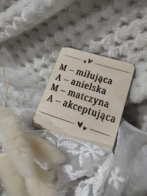 Tabliczka do makramy na dzień Mamy 6cm x 5cm DM23