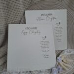 Tło do ramki z makramy Komunia Święta z HDF 25cm x 25cm 35 znaków HT1