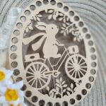 Baza na Wielkanoc do makramy ze sklejki 20cm x 16cm N906