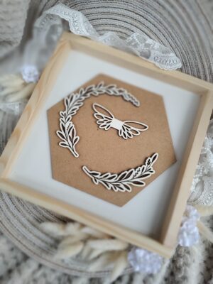 Tło do ramki z makramy z HDF 21cm HT5