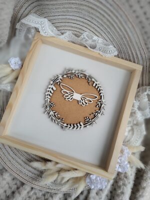 Tło do ramki z makramy z HDF 13cm HT7