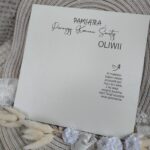 Tło do ramki z makramy Komunia Święta z HDF 25cm x 25cm HT3 35 znaków