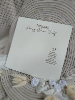 Tło do ramki z makramy Komunia Święta z HDF 25cm x 25cm HT4