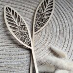 Uszy do flowerbox na Wielkanoc ze sklejki 21cm x 11cm N911