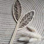 Uszy do flowerbox na Wielkanoc ze sklejki 21cm x 11cm N913