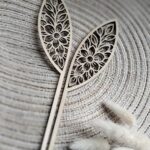 Uszy do flowerbox na Wielkanoc ze sklejki 21cm x 11cm N914