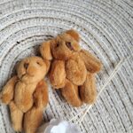 Pluszowy miś brązowy dodatek do makramy 5 cm