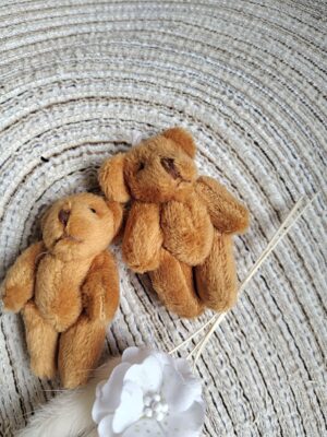 Pluszowy miś brązowy dodatek do makramy 5 cm