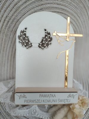 Pamiątka na I Komunię Świętą z HDF 20cm x 13,5cm H433