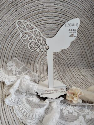 Podziękowanie na I Komunię Świętą z HDF 13cm x 10cm 35 znaków H437