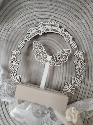 Pamiątka na I Komunię Świętą z HDF 20cm x 20cm H445