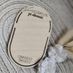 Podziękowanie na Chrzest Święty ze sklejki 10cm x 6cm N921