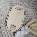 Podziękowanie na Chrzest Święty ze sklejki 10cm x 6cm 35 znaków N922