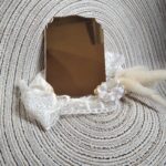 Tabliczka złota do makramy 10cm x 7cm 180 znaków PL45