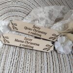 Tabliczka na I Komunię Świętą ze sklejki 9cm x 2cm N931