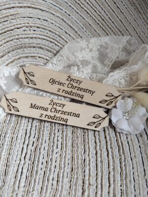 Tabliczka na I Komunię Świętą ze sklejki 9cm x 2cm N931