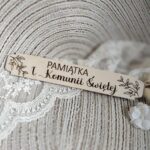 Tabliczka na I Komunię Świętą ze sklejki 17cm x 3cm N936