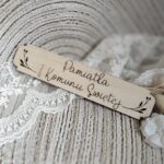 Tabliczka na I Komunię Świętą ze sklejki 14cm x 3cm N937