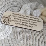 Tabliczka na I Komunię Świętą ze sklejki 14cm x 5cm N941