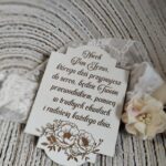 Tabliczka na I Komunię Świętą z HDF 9cm x 6,5cm H452