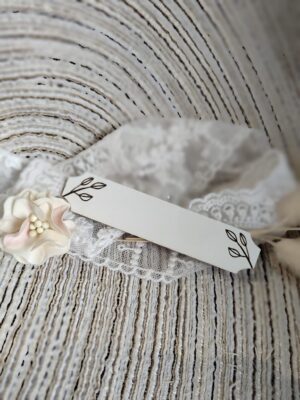 Tabliczka personalizowana z HDF 11cm x 2cm  35 znaków H456